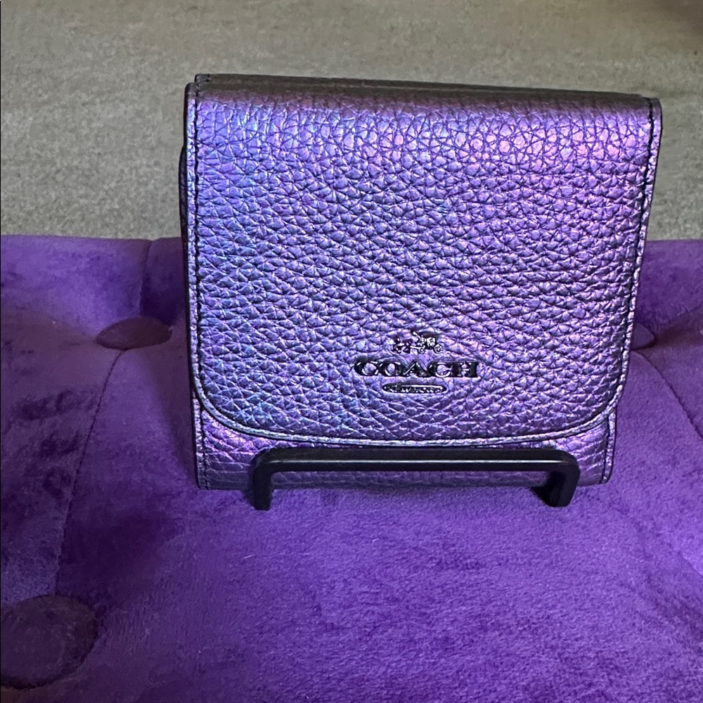 Coach Purple Hologram Wallet
